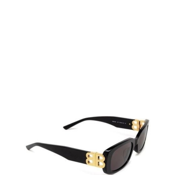 NEW BALENCIAGA WOMEN SQUARE BLACK BB0310SK 001 SUNGLASSES - Picture 4 of 6